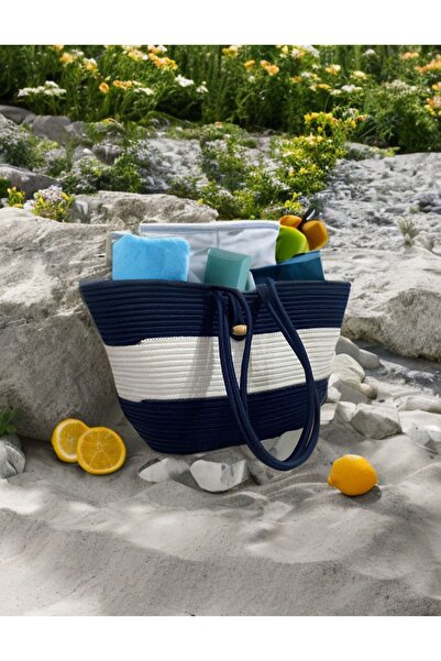 HomeTurko ЖІНОЧА ПЛЕТЕНА ПЛЯЖНА СУМКА JUT ДЕКОРАТИВНА СУМКА ДЛЯ АКСЕСУАРІВ ТИША