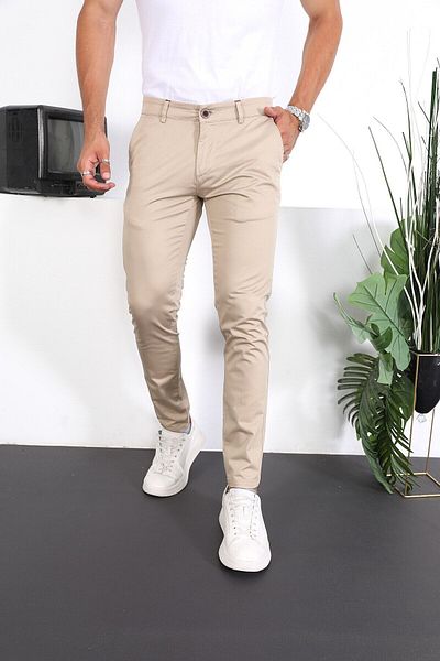 ENZİM JEANS Ανδρικό παντελόνι Chino με Slim Fit Lennberg