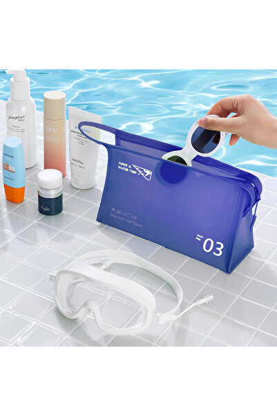 DEKOHOP Makyaj Malzemesi Sıvı Dayanıklı Pvc Seyahat Plaj Havuz Fitness Kozmet...