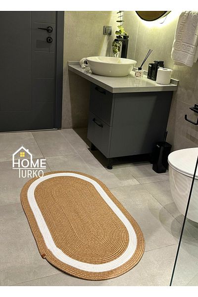 HomeTurko Jute, Patterned Doorstep, Doormat, Bathroom Mat, Balcony Mat / Gift, Houseware.