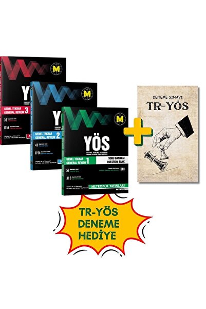 Metropol Yayınları 2024-TR-YÖS SINAV HAZIRLIK TÜM DERSLER GENEL TEKRAR SORU BANKASI SETİ(1-2-3)-tryös-puza-galata-