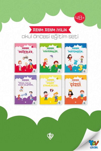 Diyanet İşleri Başkanlığı Adım Adım İyilik Okul Öncesi Eğitim Seti 6 Kitap