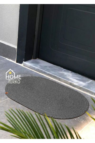 HomeTurko Wicker, Jute Patterned Modern Interior and Exterior Door Mat, Balcony Mat, Bathroom Mat / Gift.