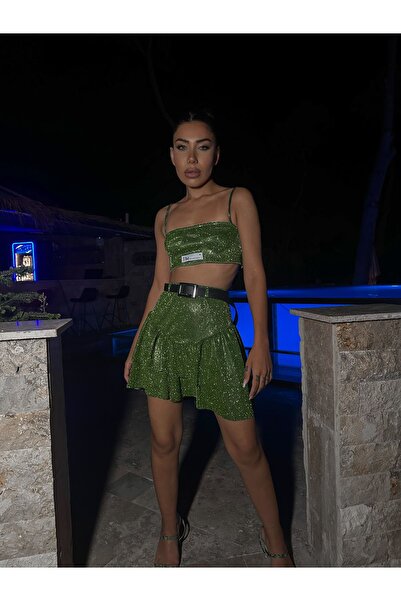 Gülşah Evecen Özel Tasarım Calcite Simli Top Bralet