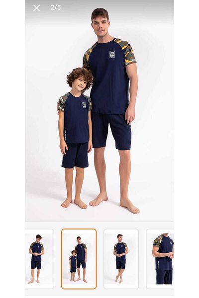 Rolypoly Σετ σορτς Daddy Son από 100% βαμβάκι - Προσθήκη διαφορετικών τιμών στο καλάθι