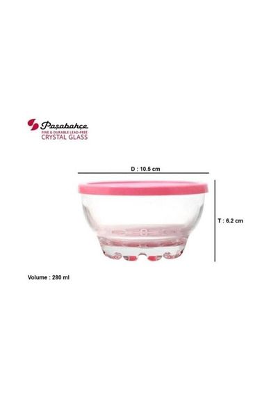 Paşabahçe 96443 Glass 6-Piece Bowl with Lid Breakfast Storage Container Set