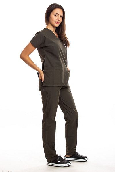 Simirna Üniforma Χακί Πράσινο Χειρουργικό Doctor Nurse Scrubs Τζέρσεϊ