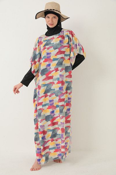 medipek Hijab Swimsuit - Patterned Pareo