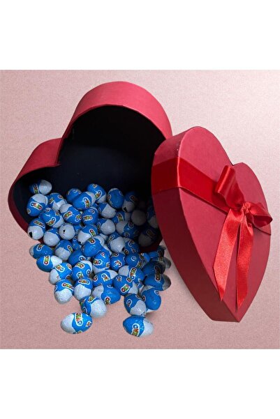 Nostaljik Lezzetler Ozmo Mini Yumurta Hediye Kalp Kutusu 70 Adet Sevdiklerini...