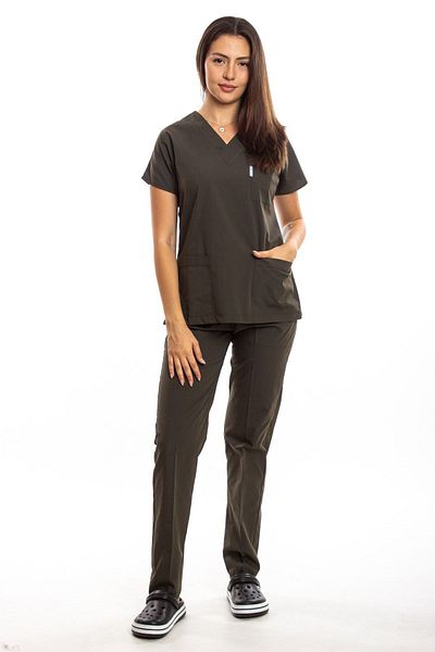 Simirna Üniforma Χακί Πράσινο Χειρουργικό Doctor Nurse Scrubs Τζέρσεϊ