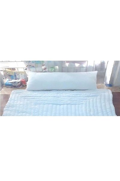Mandaş Natural Cotton Double Size Long Maxi Pillow - Wife and Husband (50X150)