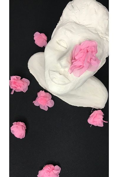 Ozpas Pink Tulle 3cm 10pcs - Flower Motif