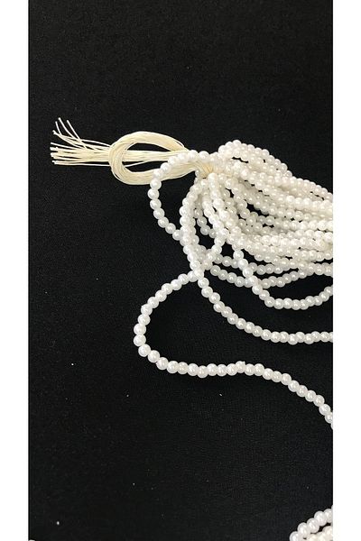 Ozpas 4mm Diameter Pearl Bead String - 48cm
