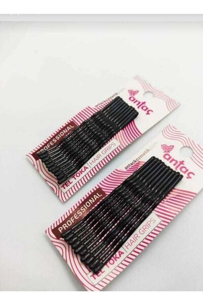 ella'nın çarşısı 30 قطعة. 3 بطاقاتمشبك سلك أسود، بارافانا، دبوس شعر 5 سم متوس...