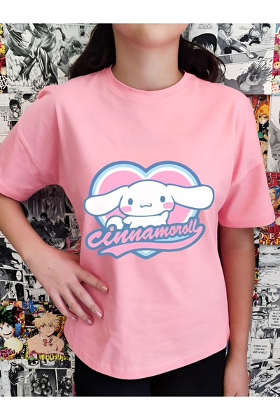 MECH BUTİK T-shirt για κορίτσια με στάμπα Cinnamoroll Heart