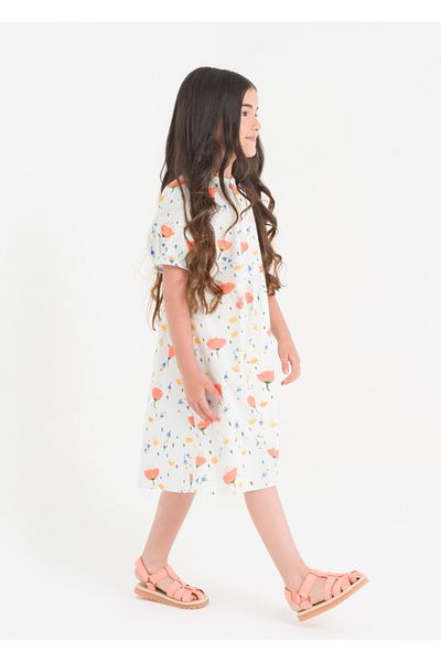 Armağan Flower Patterned Girl's Dress
