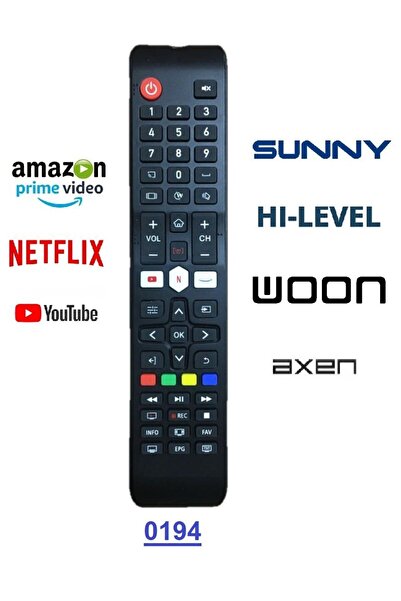 SUNNY-AXEN-HI LEVELUyumlu   NETFLIX-YOUTUBE-PRİME VİDEO- HOME-LİVE TV TUŞLU