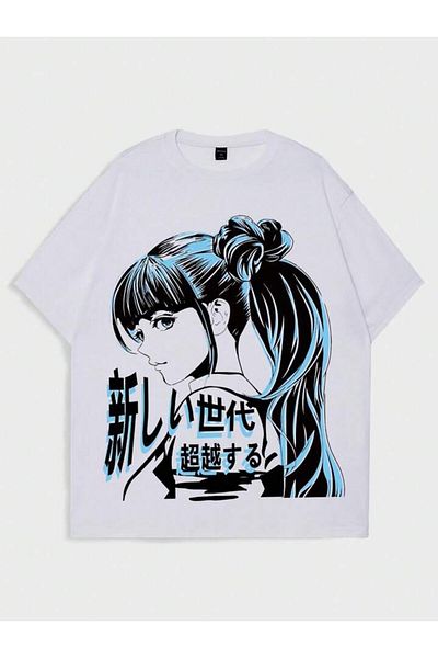 AMMA Μπλουζάκι Anime Printed Unisex Κοντό μανίκι 100% βαμβάκι