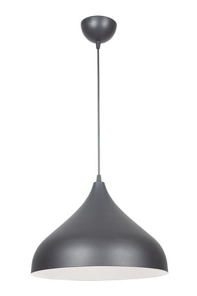 Fer Avize Reyes Special Design Cafe - Kitchen Model Metal Black Inside White Pendant Lamp Single Chandelier