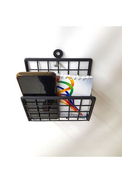 GO DEKOR New 4-hook Single-eye Magazine Holder Wall Hanger Rack - Decorative