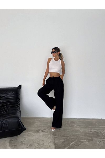 Noa Noa Wide Leg and Lined Women's Trousers