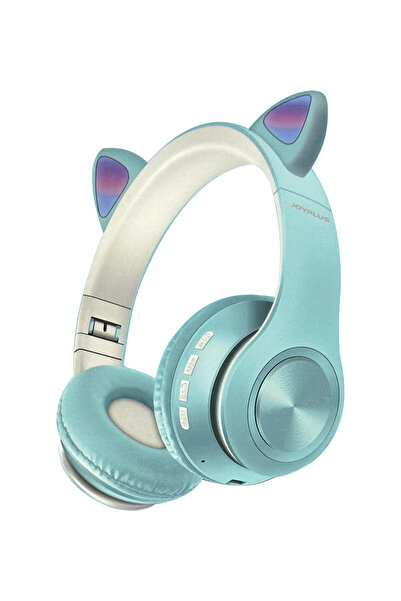 EgeOnline Kablosuz Bluetooth Kulaküstü Kulaklık Mikrofonlu Led Işıklı Şarjlı