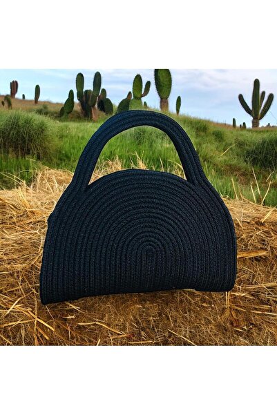 ModaCardin Geantă decorativă pentru femei din iută în stil mini boem Rose