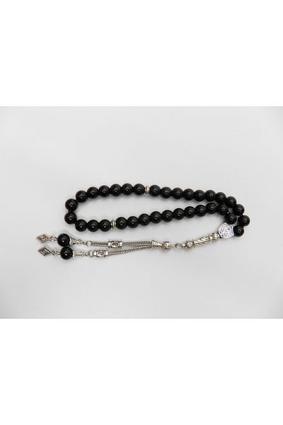 Yüksel Boncuk Natural Onyx Stone Rosary