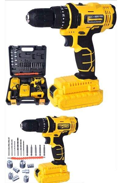 Genel Markalar Germany 88vf Metal Şanzıman Çift Akülü 24 Parça Setli Darbeli ...