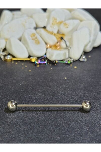 Lumnos Takı Köprü Piercing Cerrahi Çelik Gümüş Renk