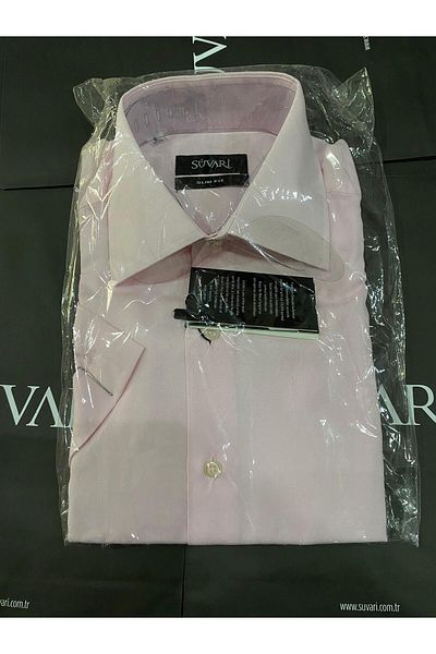 SÜVARİ Cămașă Slim Fit fără buzunar cu mânecă scurtă