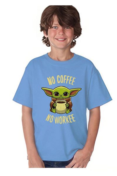 Evomind 1 tricou este un cadou pentru achiziții de 5 și mai sus în coș - Tricou pentru copii unisex cu imprimeu Yoda