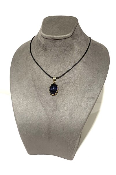 Doğan Silver 925 AYAR GÜMÜŞ SAFİR TAŞLI OTANTİK KOLYE