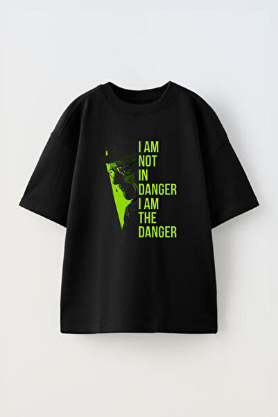 THEWERT Walter White Design Štampano Unisex crna Pamuk Oversize kroj T-shirt