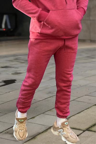 BayBayan Ανδρικό Μπλε Μούρο - Τρίκλωνο Βαμβακερό Jogger Φούτερ