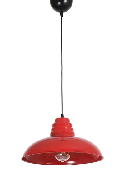 Fer Avize Sydney Modern Design Cafe - Kitchen - Living Room - Hall Red Color Single Chandelier