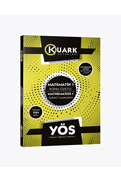 YÖS Matematik 1 Konu Özetli / Kolektif / Kuark Yayınları / 9786058090408
