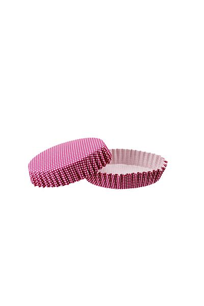 TT Tahtakale Toptancıları 100 Pieces F11 Purple Small Spotted Cupcake Mold - Pet Capsule Oval Model Cake