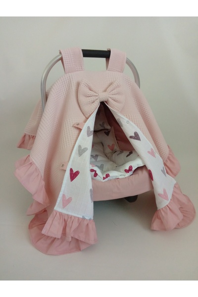 Wenaris Fırfırlı Puset Örtüsü Puset Minder