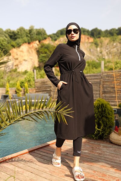 Butik Kardelen Camelya Tesettür Mayo Çanta hediyeli 10370