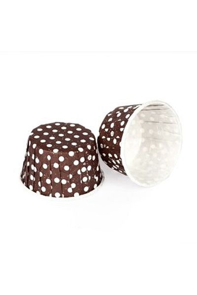 TT Tahtakale Toptancıları 44*35mm Brown Polka Dot Special Pet Capsule - 100 Pieces