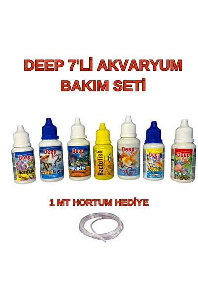 Deep 7'li Akvaryum Bakım Seti 1 Mt Hava Hortumu Hediye monline mağza