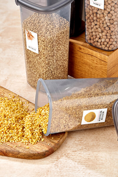 FBZhome 1750 ml Jumbo Size 6 Pieces Food Storage Set - Hard Cover, Square