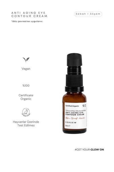VERSEW Organik Anti Aging Yaşlanma Karşıtı Göz Çevresi Bakım Kremi 15 ml
