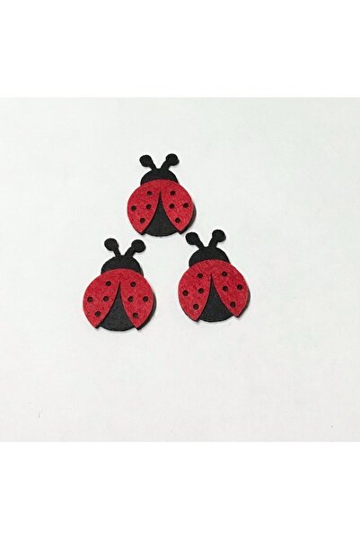 KeçeBizde Keçe Uğur Böceği Figürü 10 Adet 5 Cm