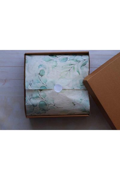 demontecraft Eucalyptus Pattern Plush Paper Plush Paper 10 Pieces