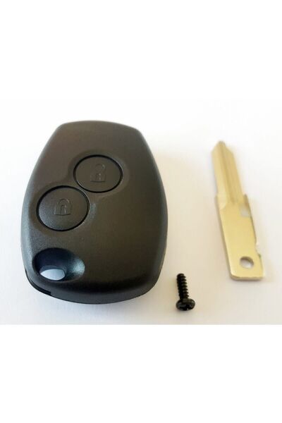 GMA KEYS Container pentru telecomandă compatibil Renault Dacia cu 2 butoane și vârf Vac102