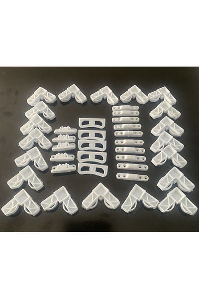 Tusem 20 Pieces of Corner Wedge, 10 Hinges, 5 Snaps, 5 Handles