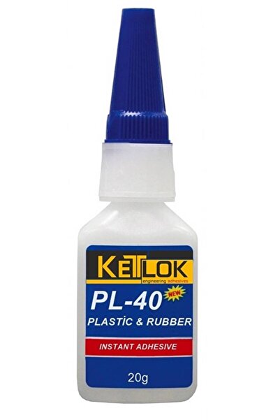 KETLOK ® Pl-40 (loctite 406 Muadil )plastik Kauçuk Oring Yapıştırıcı