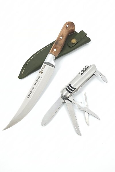 SürLaz İsme Özel 2'li Kamp Bıçağı Çok Fonksiyonlu Isviçre Çakısı